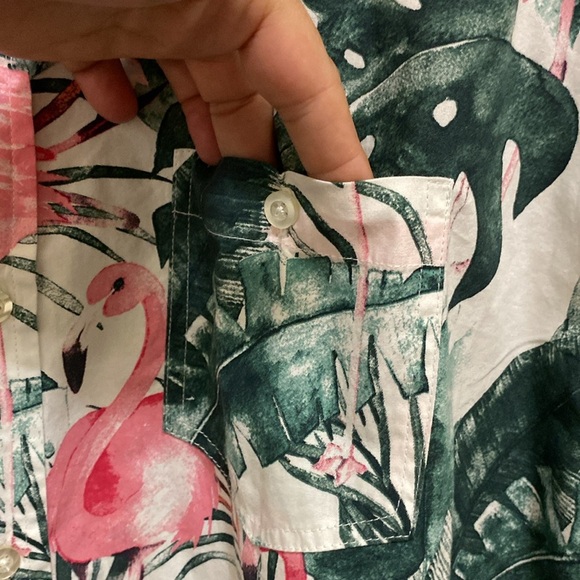 Men’s flamingo Hawaiian shirt slim fit XXL - Picture 4 of 8